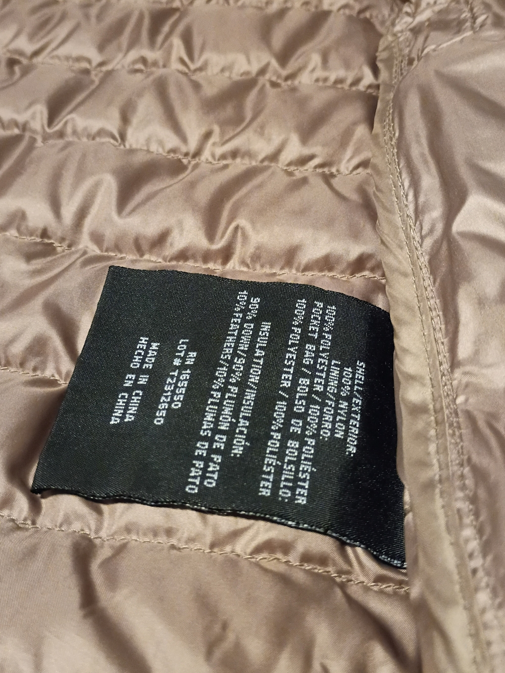 32° Heat Women's Lightweight Quilted Puffer Jacket - Beige - Picture 7 of 10